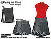 Keep the Faith (Roll Top Pleated A-line) Created from 2 vintage t-shirts, to spec for Peggy from Belgium.